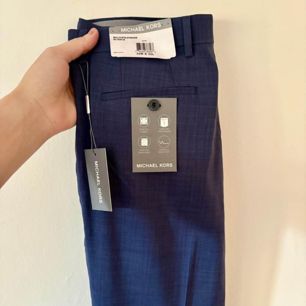 Michael Kors Men's Classic Fit Cotton Stretch Performance Pant